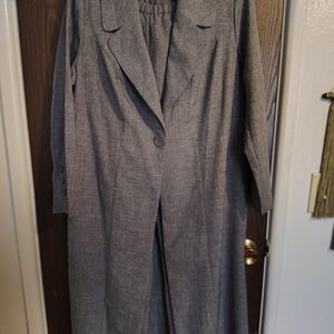 Roaman's Charcoal Women's Pantsuit